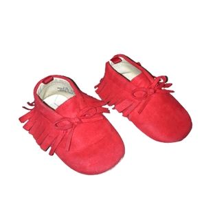Moccasins red Old Navy size 12-18M